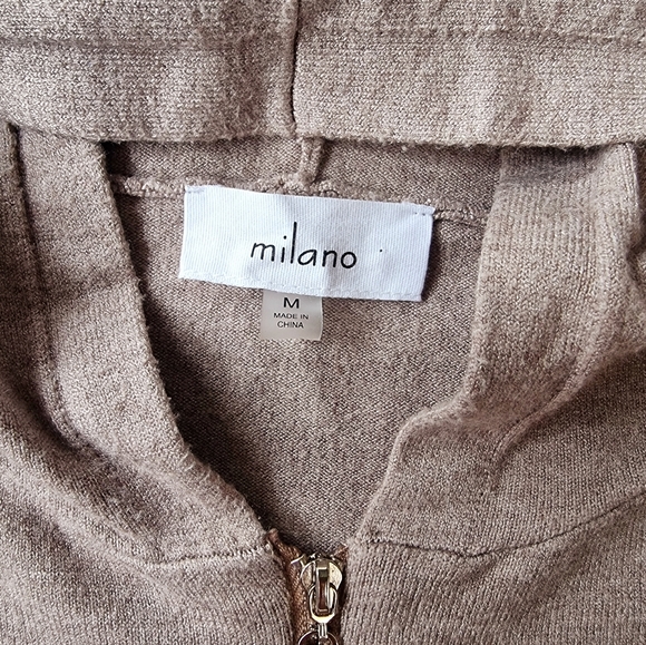 3/$40 Sale! Milano Embroidered Zip-Up Sweater with Hood 🌺 - Picture 6 of 8